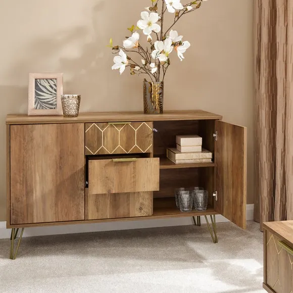 Orleans Sideboard with Drawers - Brown, Mango