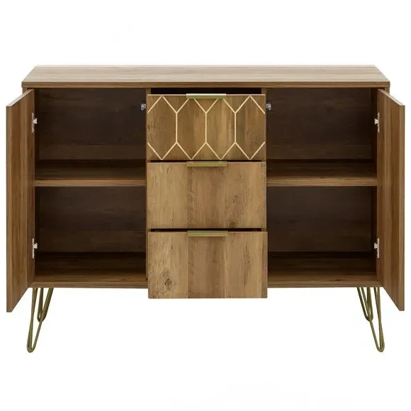 Orleans Sideboard with Drawers - Brown, Mango