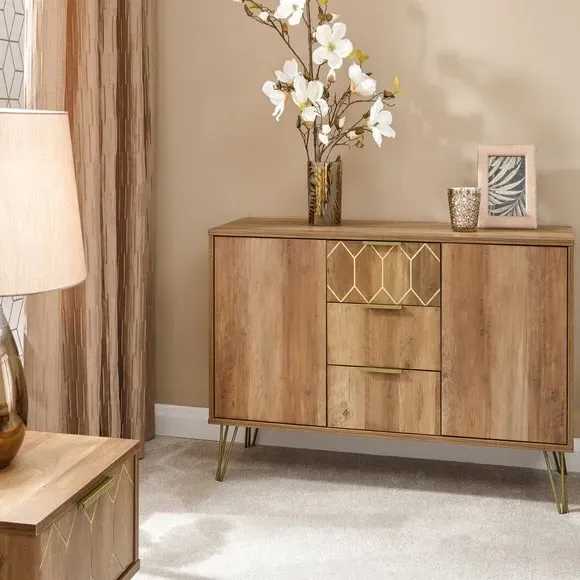 Orleans Sideboard with Drawers - Brown, Mango image