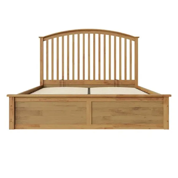 Ottoman Bed Frame with Storage - Wood