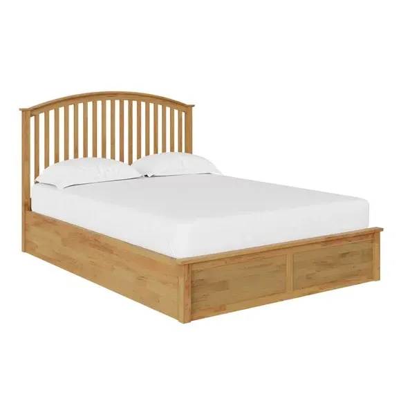 Ottoman Bed Frame with Storage - Wood