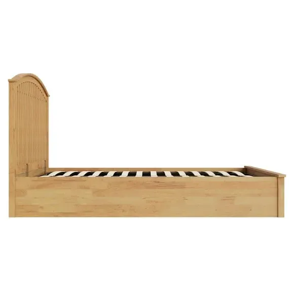 Ottoman Bed Frame with Storage - Wood