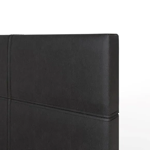 Side Lift Ottoman Bed - Black, Faux Leather