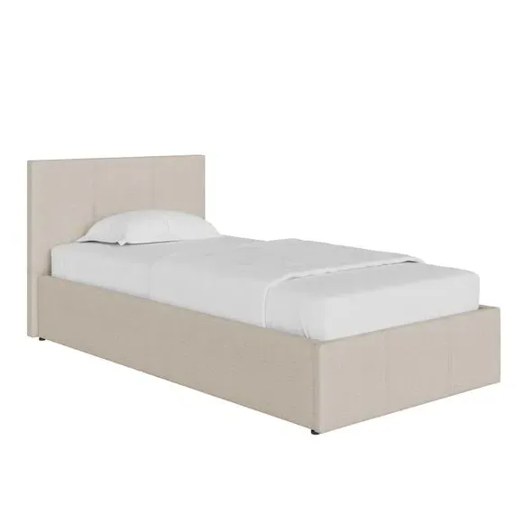 Side Lift Ottoman Bed Frame - Natural, Fabric