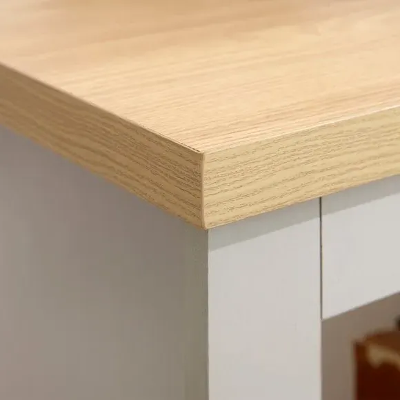 Side Table with Contrast Top - Grey, Wood