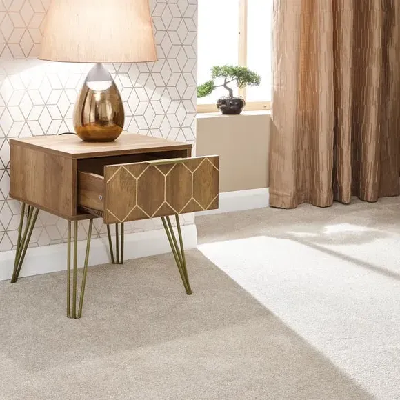 Side Table with Drawer - Brown, Mango Wood