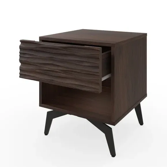 Side Table with Drawer - Dark Walnut