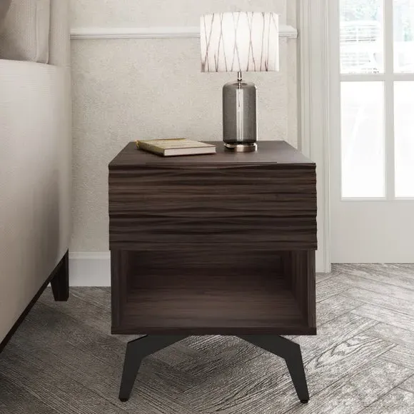 Side Table with Drawer - Dark Walnut image