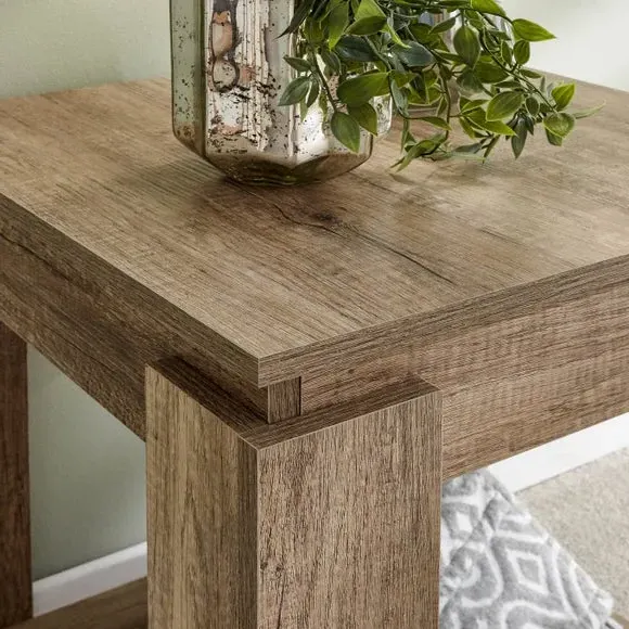 Side Table with Shelf - Natural, Oak