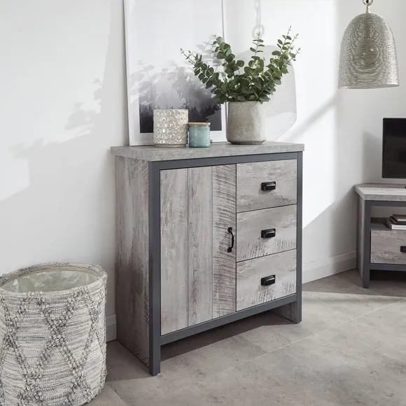Small Sideboard with Drawers - Grey, Wood