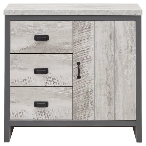 Small Sideboard with Drawers - Grey, Wood