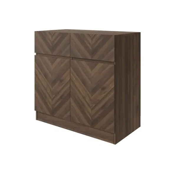 Small Sideboard with Drawers - Walnut, Wood