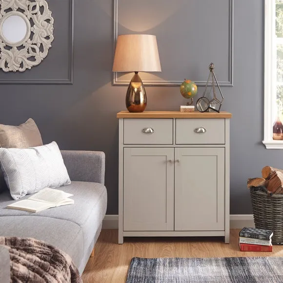 Small Sideboard with Storage - Grey