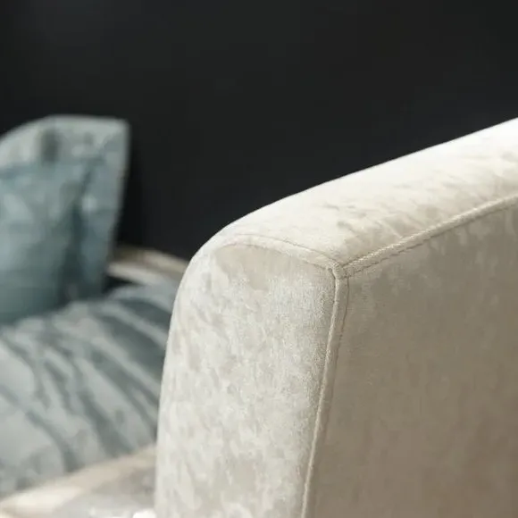 Storage Ottoman Window Seat - Cream, Velvet