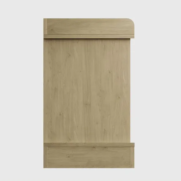 Storage Shoe Bench with Cushion - Oak