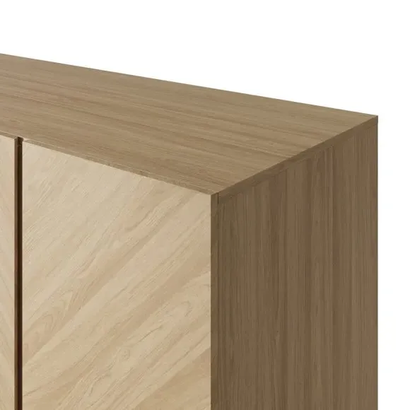 Triple 4-Drawer Wardrobe - Oak, Wood Effect