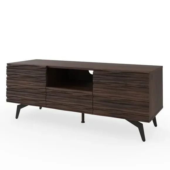 TV Stand with Storage - Dark Walnut, Wood
