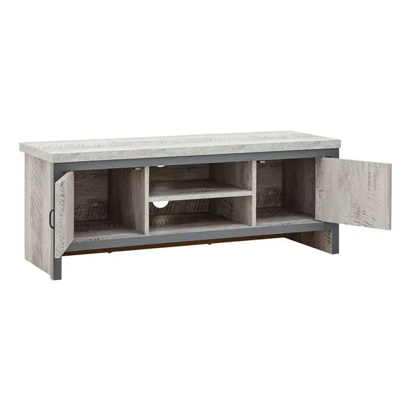 TV Unit with Storage - Grey, Wood Effect
