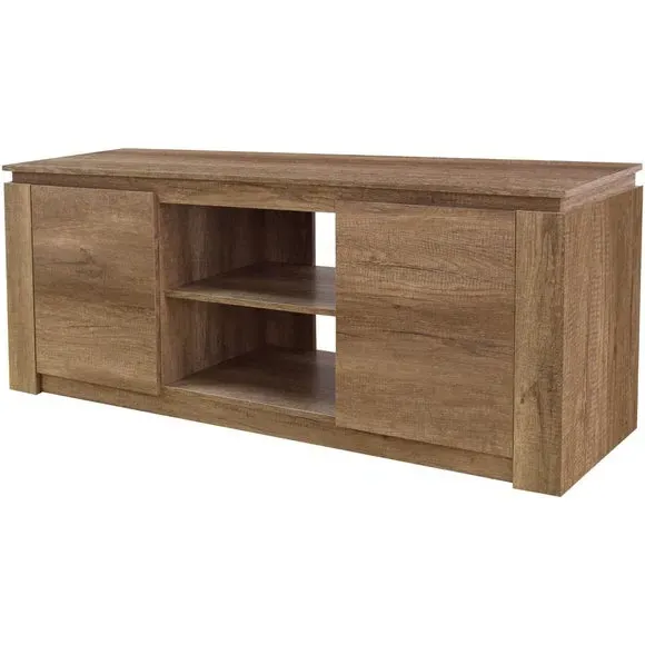 TV Unit with Storage - Natural, Oak Effect