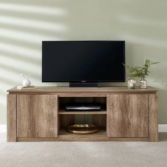 TV Unit with Storage - Natural, Oak Effect image