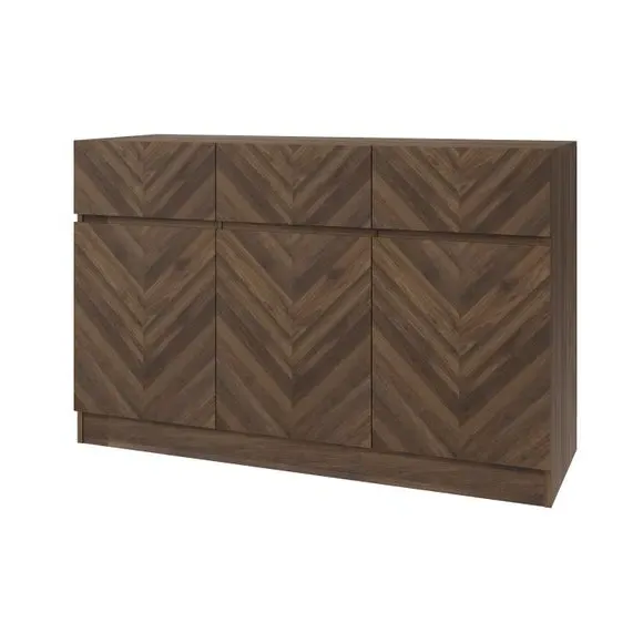 Wide Sideboard with Storage - Walnut, Wood