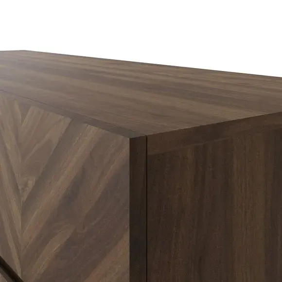 Wide Sideboard with Storage - Walnut, Wood