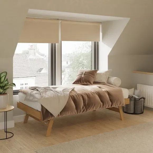 Wooden Trundle Bed with Extendable Legs - Wood image