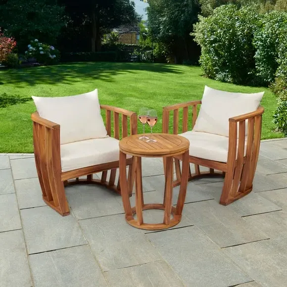 3-Piece Conversation Set with Cushions - Natural image