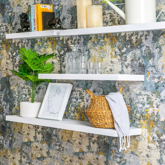 Small Floating Shelf - White, MDF