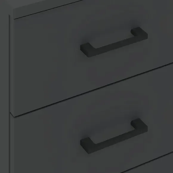 3-Drawer Bedside Table - Anthracite