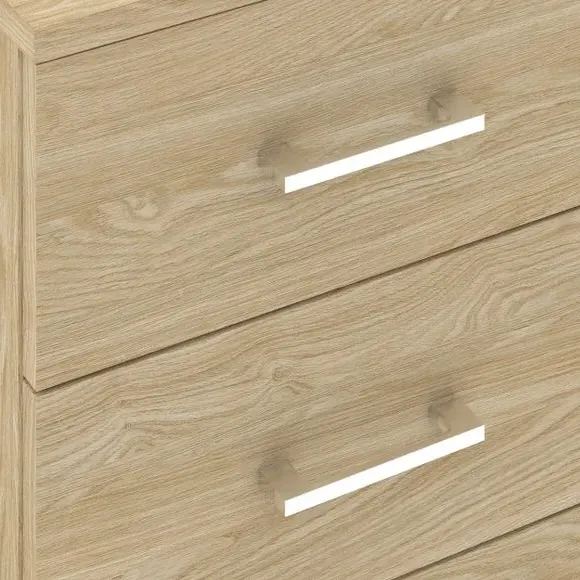 3-Drawer Bedside Table - Oak Effect