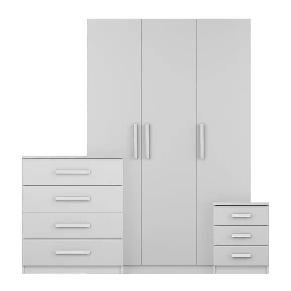3-Piece Bedroom Furniture Set - White