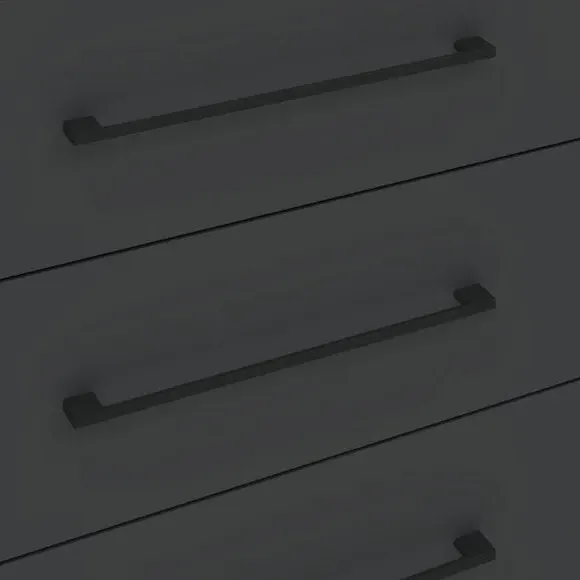 4-Drawer Chest with Bar Handles - Anthracite