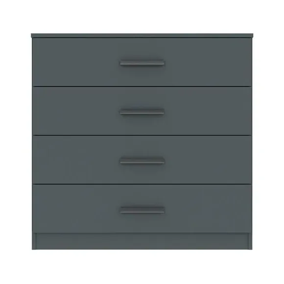 4-Drawer Chest with Metal Runners - Grey image