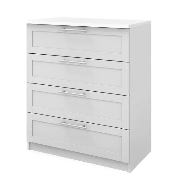 4-Drawer Chest with Shaker Fronts - White image
