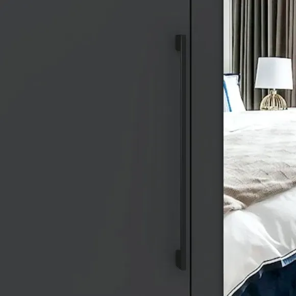 5-Door Wardrobe with 6 Drawers - Anthracite