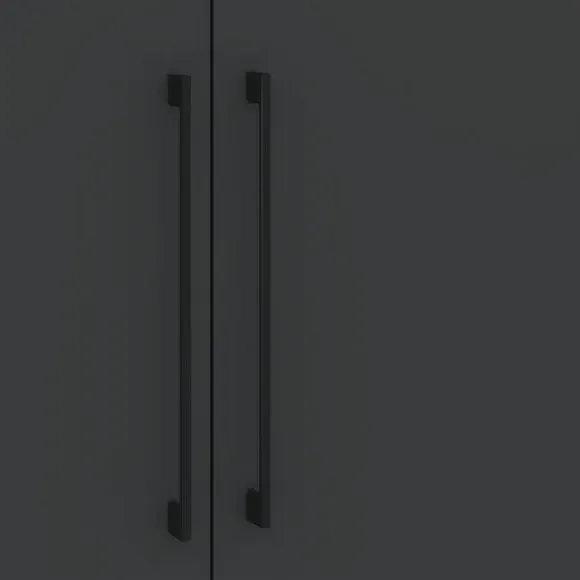 5-Door Wardrobe with Adjustable Storage - Anthracite