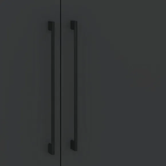 5-Door Wardrobe with Adjustable Storage - Anthracite