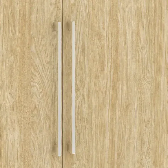 Double 3-Drawer Wardrobe - Oak Effect