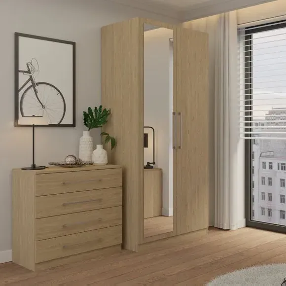 Double Wardrobe - Oak Effect