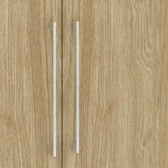 Double Wardrobe with Storage - Oak Effect
