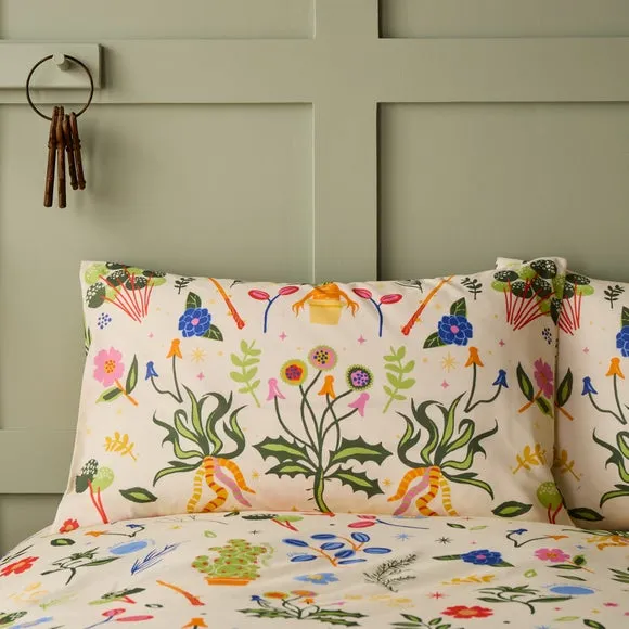 Reversible Duvet Cover Set - Natural, Cotton