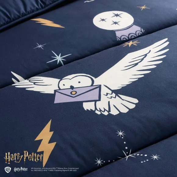 Single Duvet Set with Pillowcase - Blue, Polyester
