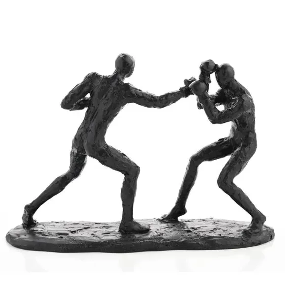 Boxing Ornament - Black, Polyresin