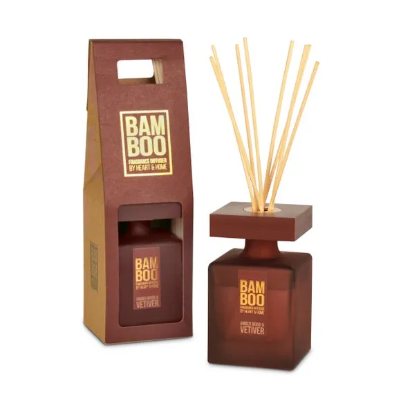 Bamboo Reed Diffuser - Red, Glass