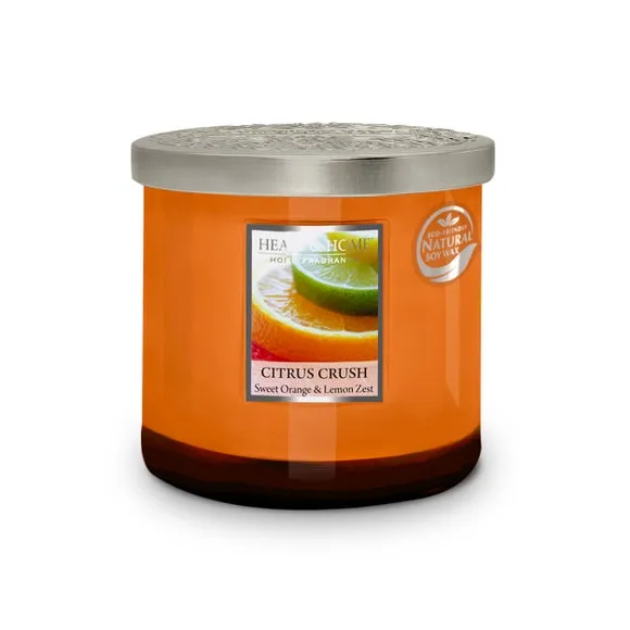 Ellipse Multi Wick Candle - Orange Glass