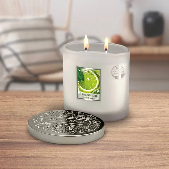 Ellipse Multi Wick Candle - White, Soy Wax