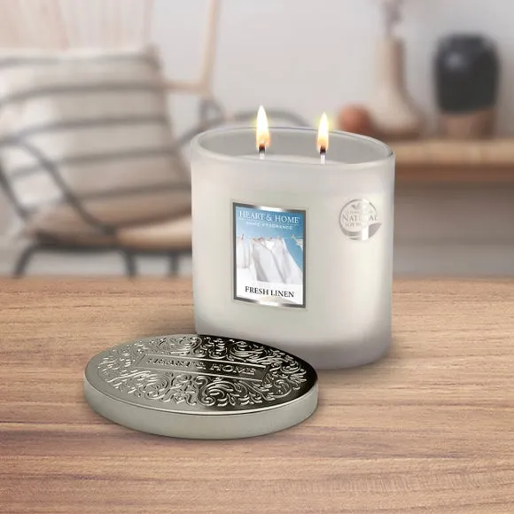 Ellipse Multi Wick Candle - White, Soy Wax image