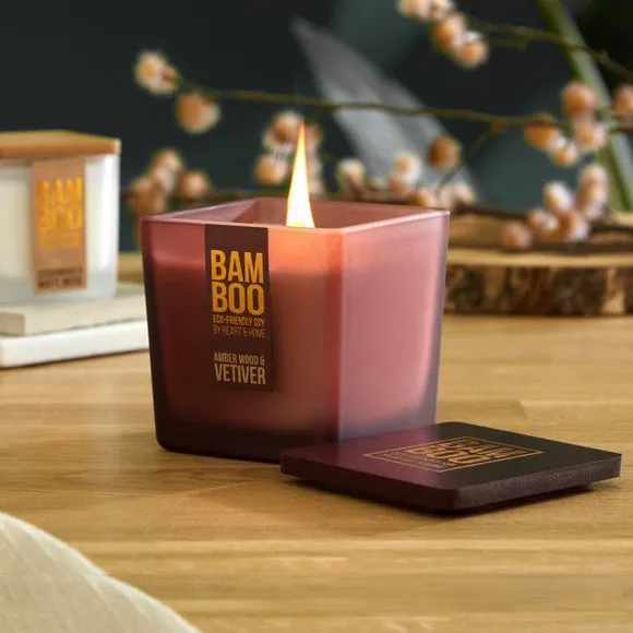 Jar Candle with Lid - Red, Soy Wax image
