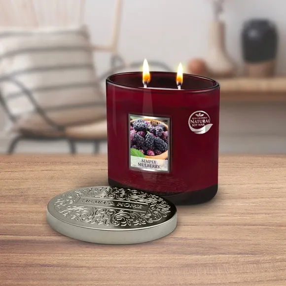 Multi Wick Candle - Purple, Soy Wax image